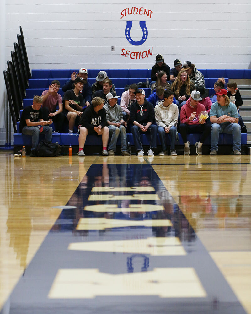 Kaycee High School’s student section was well attended for the senior game